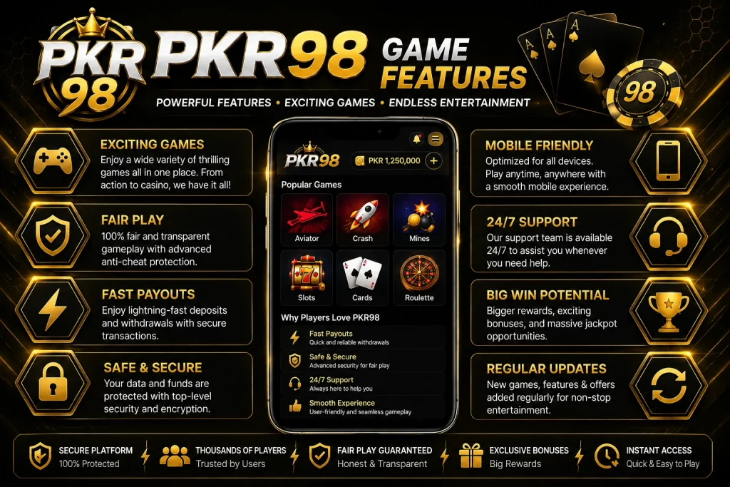 PKR98 game features and mobile gaming interface